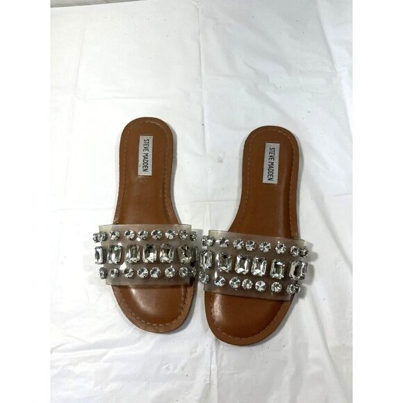 STEVE MADDEN Acasia Embellished Sandals  Slip On Sandals Sz 7.5 - Picture 2 of 16